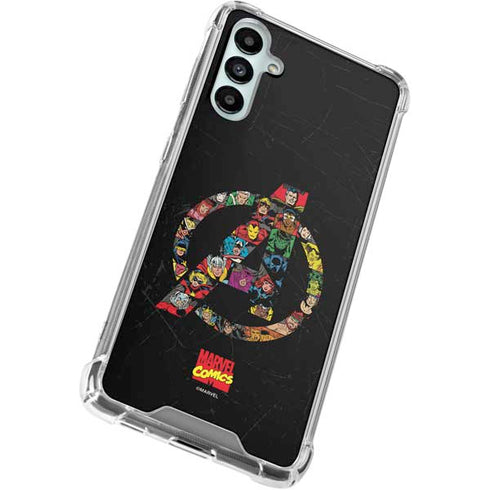 Marvel Classic Comics Avengers Logo Galaxy A15 5G Clear Case